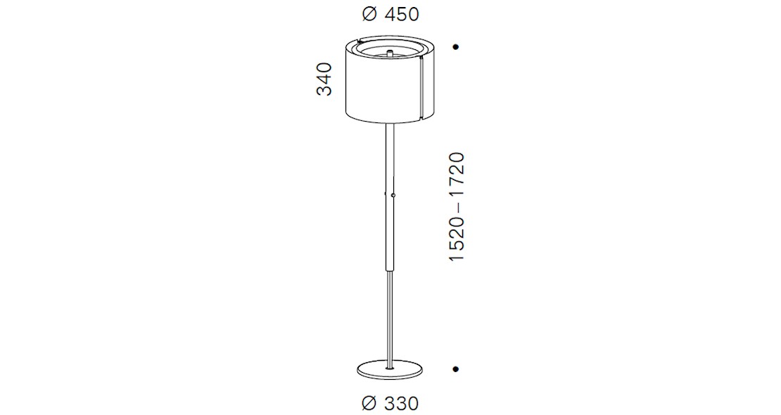 Lampadaire Jones Master Floor Large led's